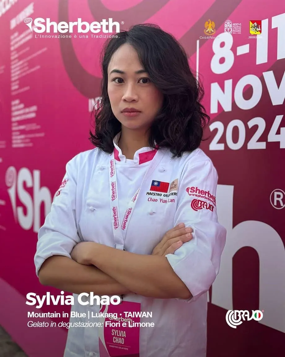 Sylvia Chao de Taiwan vence o melhor gelado do mundo em Itália com Luce d'Oolong