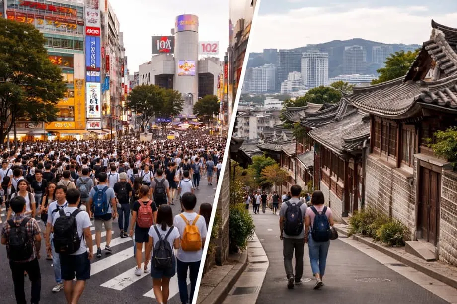 O paradoxo turístico da Coreia do Sul: recorde de viagens ao Japão mascara crise crescente no turismo de entrada