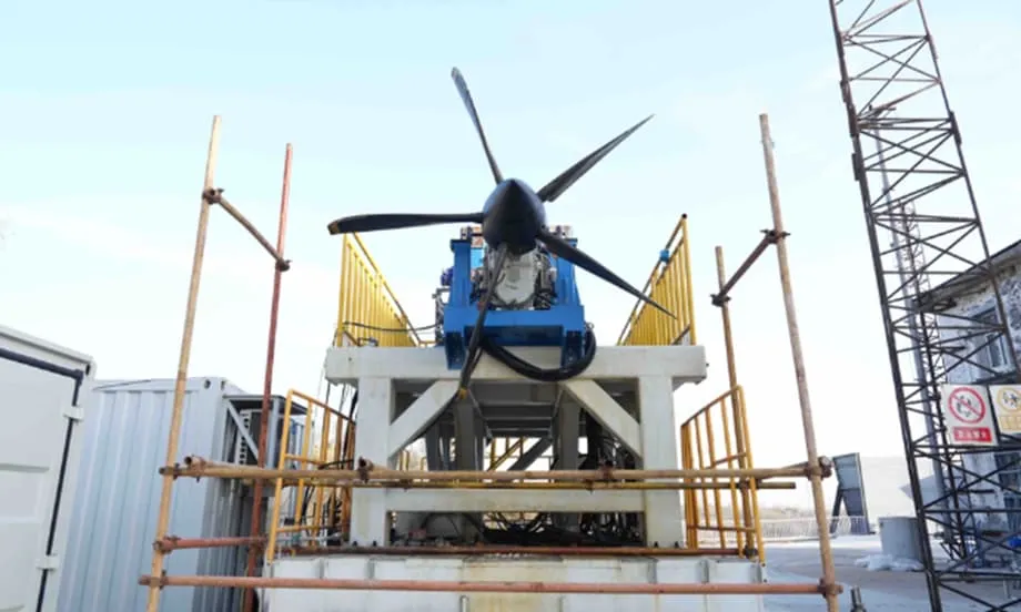 China alcança avanço com primeiro motor de aviação a hidrogénio líquido de classe megawatt
