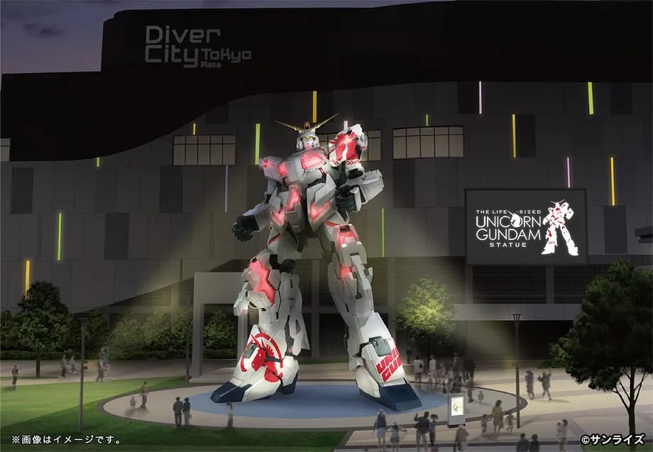 Gundam Unicorn em tamanho real de Tóquio entra nos últimos meses com renovação visual do designer antes da remoção em agosto
