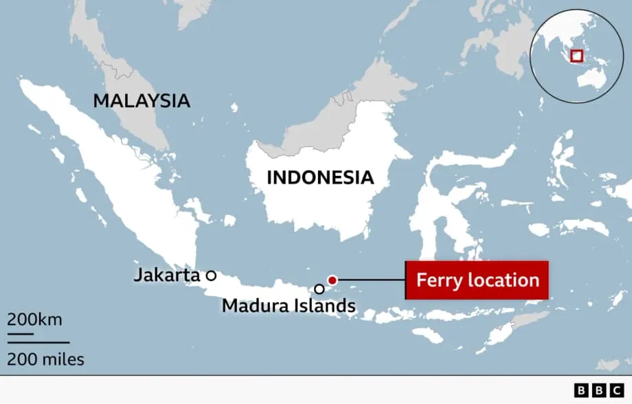 Cinco mortos e dezenas de desaparecidos após incêndio em ferry ao largo da Indonésia