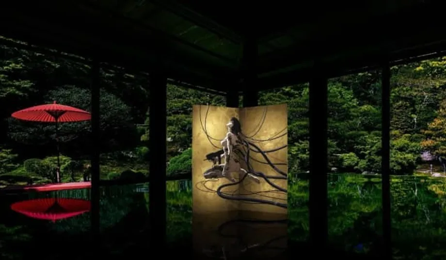 Ghost in the Shell recebe tratamento de arte tradicional japonesa em biombos de edição limitada com folha de ouro