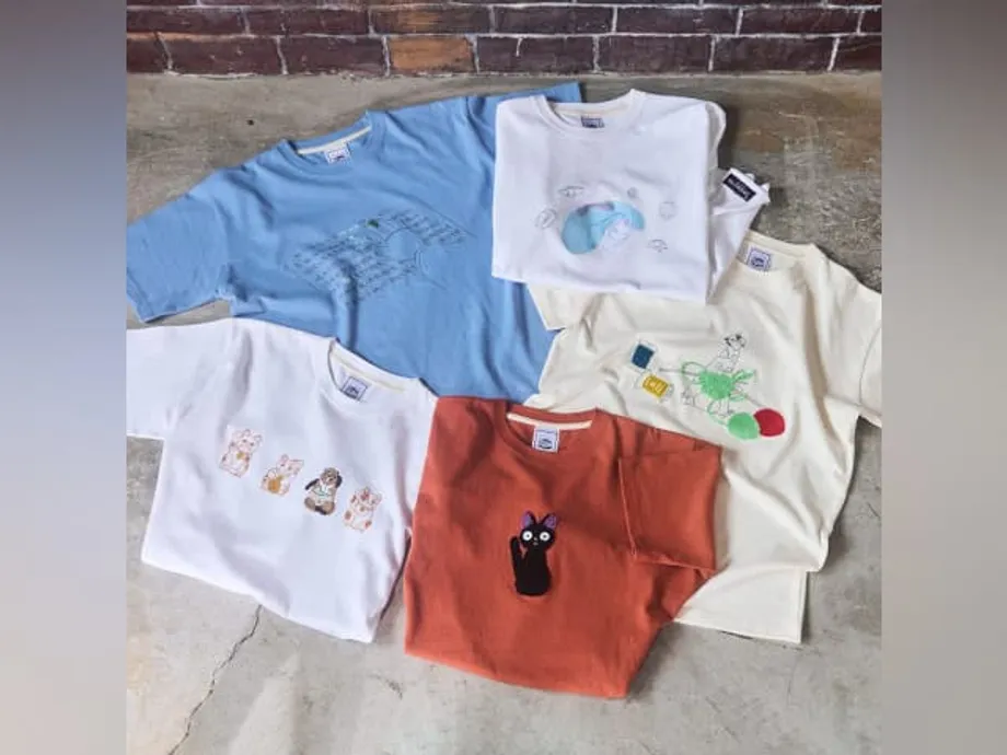 GBL da Studio Ghibli revela coleção de T-shirts Primavera-Verão 2026 com estética casual americana