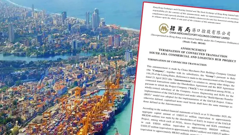Sri Lanka Plans Fresh Bids for Colombo Logistics Hub After China Merchants Venture Ends