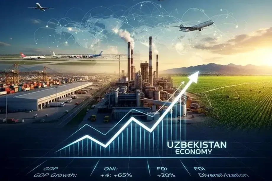 Uzbekistan GDP Grows 8.3% as Services Drive Expansion and Imports Rise